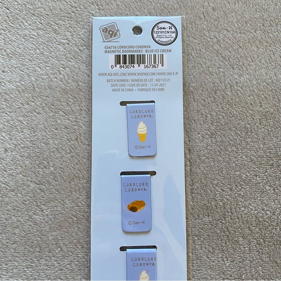 Corocoro Coronya Magnetic Bookmarks - Blue Ice Cream - Picture 6 of 6